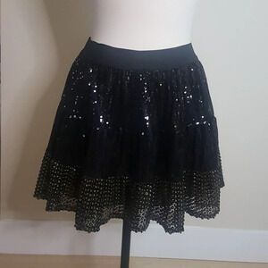 Sans Souci sequin skater mini skirt
